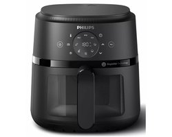 Philips 2000 Series Airfryer - NA210/00 - Kijkvenster - RapidAir - 3.2L - Tot 3 Personen - Zwart