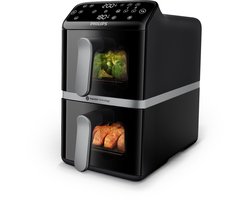 Philips 4000 Series Dual-Stacked Dubbele Airfryer – NA461/00 - 2 Lades (Sync) – 10 L – Tot 6 Personen – Bespaart 45% Ruimte