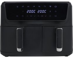 Princess 182470 Airfryer met dubbele mand - 6,5L + 4,5L inhoud - 2700 W - Twee soorten voedsel tegelijk bereiden