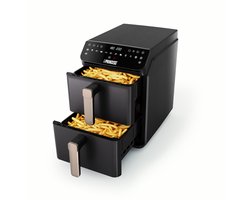 Princess Heteluchtfriteuse - 182278 - 3000W - Stack Airfryer 11,2liter - PFAS-Vrij - 2 lades (Sync) - 11 Bakprogramma's - Bespaart 45% ruimte - Dubbele gestapelde lades
