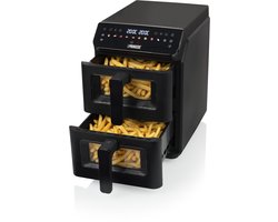 Princess Heteluchtfriteuse - 182490 - 3000W - Stack Airfryer 11,2L - PFAS-Vrij - 2 lades (Sync) - 11 Bakprogramma's - Bespaart 45% ruimte - Dubbele gestapelde lades