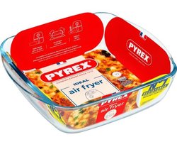 Pyrex | Airfryer Ovenschaal | 25x22x7 cm | Vierkant