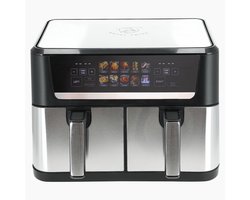 Royal Swiss® Dubbele Airfryer Heteluchtfriteuse 12L – 2800W – 10 Programma’s – Touchscreen – Gezond Koken met 80% Minder Vet