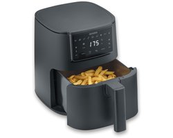 Severin FR 2461 - Airfryer - Hetelucht friteuse - touchscreen - 4 liter - 70 tot 200 graden - 1300 watt - Zwart