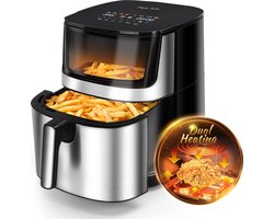 Taylor Swoden Airfryer XXL - 8 Liter - Dubbele verwarmingstructuur - Kijkvenster - 2000W - 8 Automatische Programma's