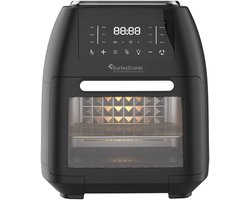 Turbotronic AF-260 Airfryer XL AirChef - 12L- Heteluchtfriteuse - Dual Heating - 50ºC tot 200ºC - 12 Kookprogramma's - Zwart