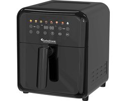Turbotronic Airfryer XL AirChef - 6L - 1500W - Heteluchtfriteuse - 50ºC tot 200ºC - 8 Kookprogramma's