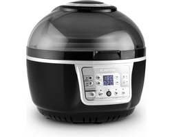 VitAir Turbo hetelucht friteuse grijs-zwart 1400w grillen bakken 9l