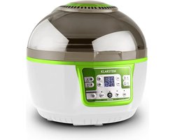 VitAir Turbo hetelucht friteuse groen-wit 1400w grillen bakken 9l