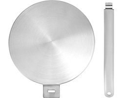 Warmtegeleidingsplaat voor gasfornuis - Roestvrijstalen ombouwplaat voor inductiekookplaat - Vlamverspreider - Roestvrij staal