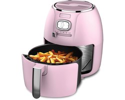 Westinghouse Retro Airfryer - 1500W - Heteluchtfriteuse - 4L - PFAS-Vrij - tot 200 Graden - Tot 4 personen - Roze