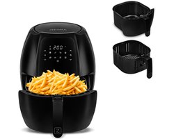 Zeegma KNAPPER GRAND Airfryer XXL - Heteluchtfriteuse 1800 W - 9 programma’s - 6L
