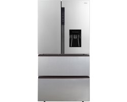 Amica AFN9511DX1 Amerikaanse Koelkast + Waterdispenser - 2 vriesladen - XXL 506 Liter - 2 Vriesladen - Total NoFrost
