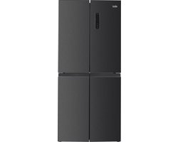Bella BMD-448DDI - Amerikaanse Koelkast - 4 Deuren - No-Frost - 3 jaar garantie - Digitaal Display - 362 liter - Dark Inox