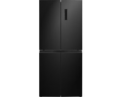 Exquisit CDJ444-040DB - Amerikaanse Koelkast - No-Frost - Digitaal Display - 5 Jaar Garantie - 362 liter - Zwart