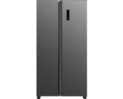 Exquisit CDJ445-041EG - Amerikaanse koelkast - Met Display - 5 Jaar Garantie - Ice-Twister - Snelvries functie - No Frost - 442 Liter - Inox