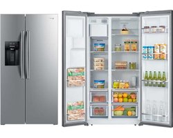 Fagor Amerikaanse Koelkast SidebySide FRM556WDIX - Water + IJsdispenser met wateraansluiting- XXL 556 Liter - Totaal NoFrost