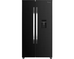 Fram FSBS-HM440NFBKWDE++ Amerikaanse Koelkast – Side-by-Side – 439L – Waterdispenser – No Frost – LED Touch Display – Zwart