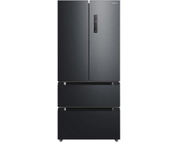 Heinner HCFD-M516INVHDXE++ French Door Amerikaanse Koelkast – 516 L – No Frost – LED Touch Display – InoxCool Technology & ADT Fresh System – Antraciet – 5 Jaar Garantie