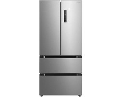 Heinner HCFD-M516INVXE++ French Door Amerikaanse Koelkast – 516 L – No Frost – LED Touch Display – InoxCool Technology & ADT Fresh System – Zilver – 5 Jaar Garantie
