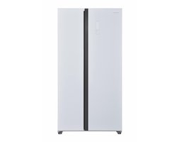 Heinner HSBS-HM532NFGWHE++ Amerikaanse Side-by-Side Koelkast – 532 L – No Frost – Smart Eco Functie – Snel Koelen & Snel Vriezen – Deur-alarm – Wit – 5 Jaar Garantie