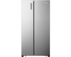 Heinner HSBS-HS519NFXE++ Amerikaanse Side-by-Side Koelkast – 519 L – Full No Frost – LED Touch Display – Multi Airflow Systeem – Zilver – 5 Jaar Garantie
