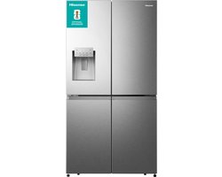 Hisense RQ760N4SASE amerikaanse koelkast Vrijstaand 584 l E Roestvrijstaal