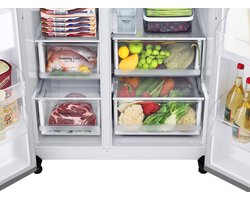 LG GSLV71PZTD.APZQEUT amerikaanse koelkast Vrijstaand 635 l D Metallic, Zilver