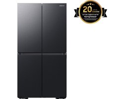 Samsung RF59C701EB1, Vrijstaand, Frans deur, Zwart, Touch, LED, Binnenin