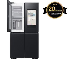 Samsung RF65DG9H0EB1 - Amerikaanse koelkast - French door - Zwart - Touch screen - LED - Op de deur