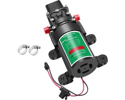12V DC Zelfaanzuigende Waterpomp voor Caravan, Camper en Tuin - Hogedruk, Membraanpomp met Drukschakelaar