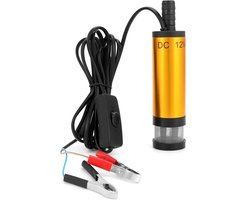 ® 12V waterpomp 38MM, dieselpomp met clip, RVS, 3M stroomkabel, voor diesel, kerosine, water