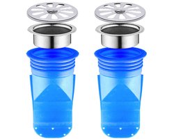 Adjustable Backflow Prevention, 2 Pieces Silicone Floor Drain, Single Way Valve for Bathroom Floor Tubes (W 95 x 50 cm)