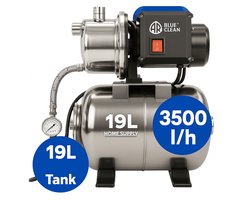 Annovi Reverberi ARGP800PB Hydrofoorpomp met Vat / Hydrofoor met drukschakelaar - Tuinpomp 800W a 3500l/h - 19L Tank - RVS Pomphuis