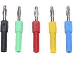 Banana plug, brass strong connectivity 4mm plug to 2mm socket banana adapter for multimeter