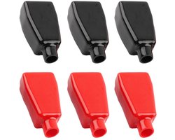 Battery Clamp Insulation Caps - Positive and Negative Cable Covers - Insulation Protection - 6pcs