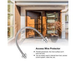 Blootgestelde draad beschermt lange deurlus Bescherm kabeldeurlus Metalen deurlus beschermt draad Deurlus voor kabel voor draad voor thuis