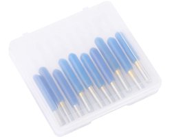 CNC Router Bits - 10Pcs 3.175mm Coated Tungsten Steel PCB Engraving Milling Carving Tool (3.175*10°*0.1)