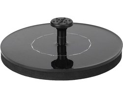 Content in - Solar Fountain Pump met 4 mondstukken - 1.4W - 180L/H - circulaire dompelpomp voor vijver, zwembad, aquarium, tuin .