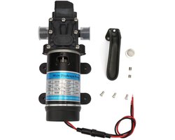 Electric water pump, 12V/24V 120W Self-priming water pump 10L/m Membrane pump for high pressure cleaner(12V 3210YD-12-120FS)