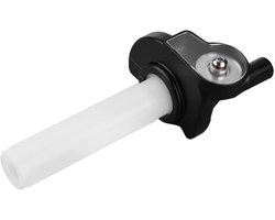 EVGATSAUTO 22mm motorfiets gashendel van aluminium en plastic in wit, met stevige pasvorm voor ATV en crossmotor, verkrijgbaar in meerdere kleuren