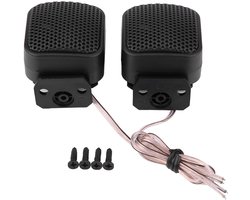 EVGATSAUTO Universal 12V DC Plastic Pair Super Power Loud Square Car Audio Speaker Tweeter