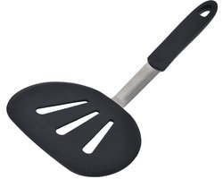 Flexibele siliconen brede ronde spatel van 31x15 cm, hittebestendig en ideaal voor pannenkoeken, eieren en meer in de keuken