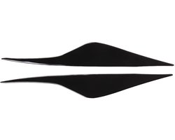 Headlight Eyebrow, Headlight Eyelid Trim, 2 Pieces Headlight Eyebrow Black Wear Resistant Headlight Eyelid Replacement for Mondeo MK4 2007 To 2013