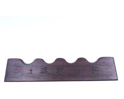 Houten borstelhouder in bruin voor kalligrafie met stevig ontwerp, ideaal voor het netjes opbergen van penselen tijdens het schrijven en tekenen