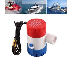 KARZO - 12V 3A elektrische bilgepomp van roestvrij staal met een capaciteit van 1100 GPH voor efficiënt water wegpompen onder water