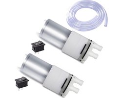 KARZO - DC 12 V 370 Mini-Waterpomp Elektrisch Zelfaanzuigend Membraan - Voor Theemachine, Waterkoeling, Vistank