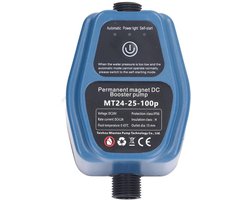 KARZO - Waterdrukversterker Pomp, 100 W, 24 V, IP56, Waterdruk Booster, voor Douche, Automatische Start en Stop, Waterdrukpomp 25 L/Minuut (EU Stekker 100-240 V)