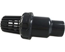 KARZO - Waterpomp Voetventiel PVC Zwart - Laagdruk Terugslagventiel - Geschikt voor Douchekop - Φ50mm