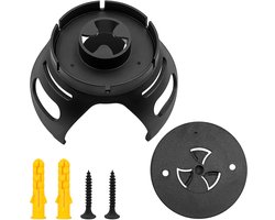 Luidsprekerbeugels voor muurbevestiging geschikt voor Mini Echo Dot 4 en 5, zwart, met stevige pasvorm voor ronde luidsprekers voor eenvoudig en veilig ophangen